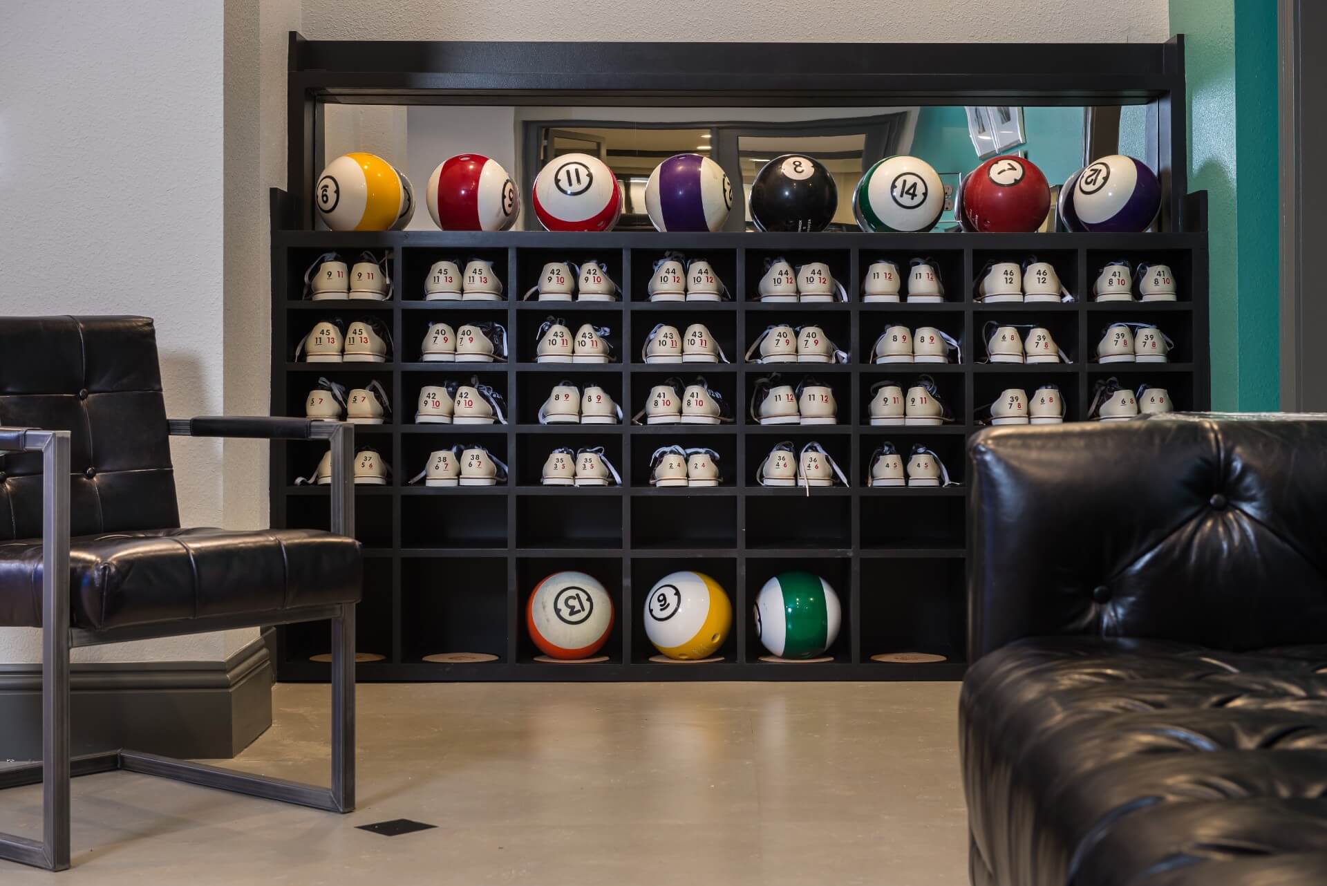 Storage Ideas for Home Bowling Alley Balls & Shoes